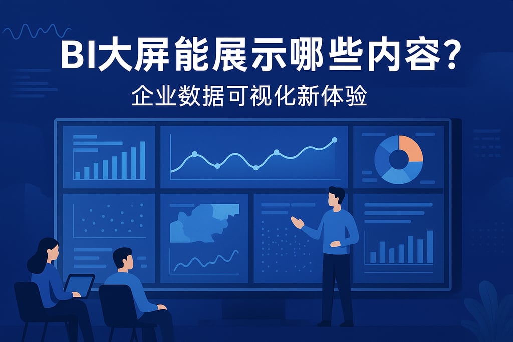 BI大屏能展示哪些内容？企业数据可视化新体验"
